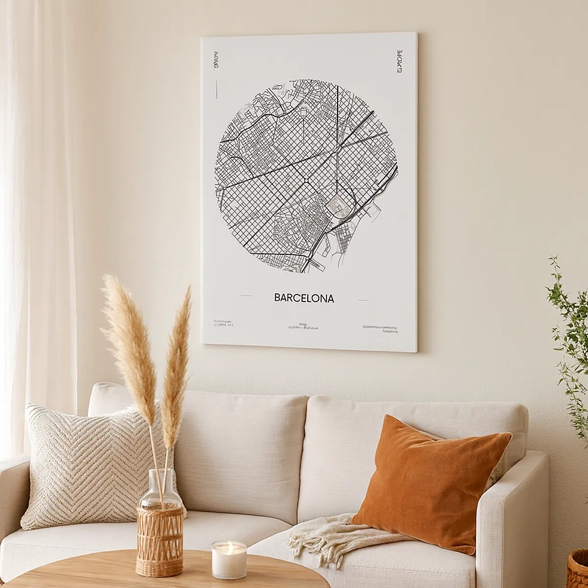 Quadro em tela - Anatomia de Barcelona - 50x70 cm