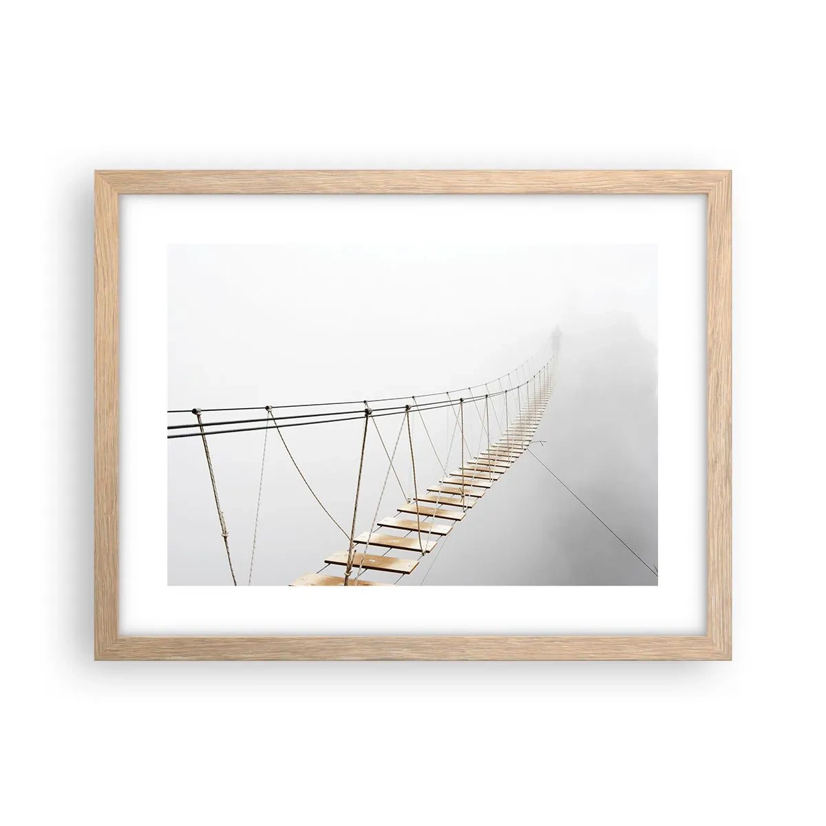 Pôster com moldura de carvalho claro - Para onde levará? - 40x30 cm