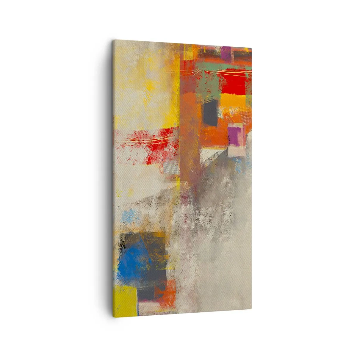 Quadro em tela - Geometria das cores - 45x80 cm