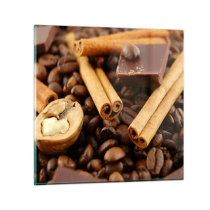 Quadro em vidro - Concerto de aromas - 60x60 cm