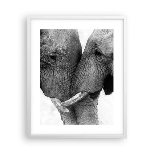 Pôster em moldura branca - Confissão sincera - 40x50 cm