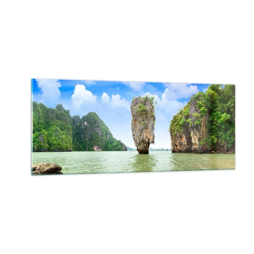 Quadro em vidro - Maravilhas rochosas da natureza - 100x40 cm