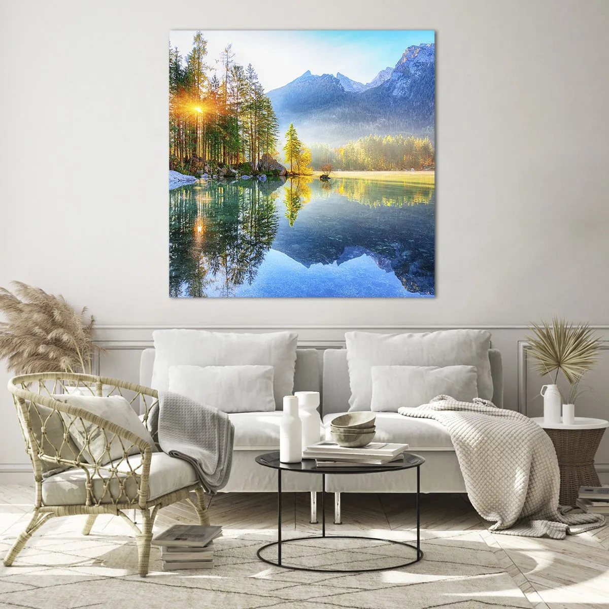 Quadro em vidro - Majestade e doçura - 40x40 cm
