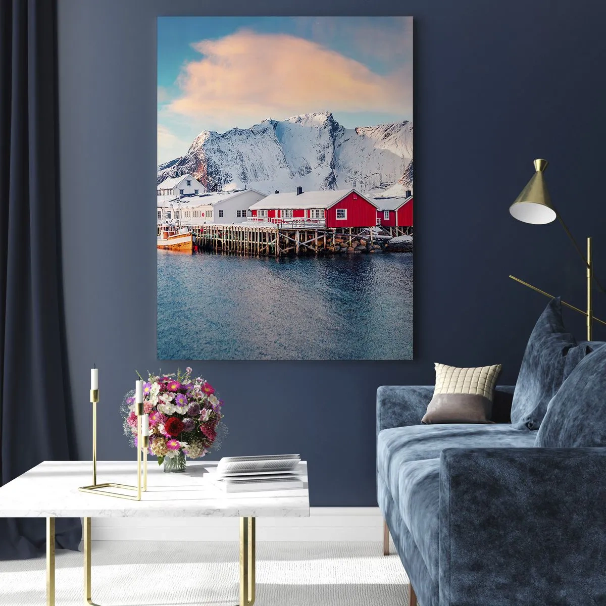 Quadro em vidro - Refpugio do Norte - 50x70 cm