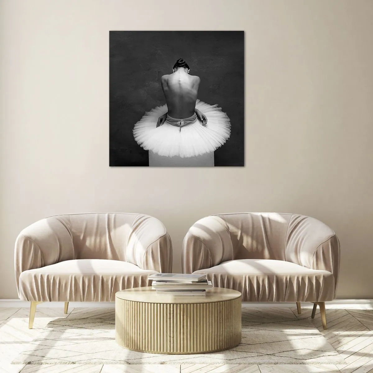 Quadro em vidro - Está a florescer - 50x50 cm