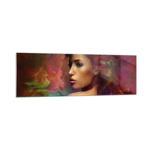 Quadro em vidro - Mais bonito do que um arco-íris, tão delicado como um nevoeiro - 160x50 cm