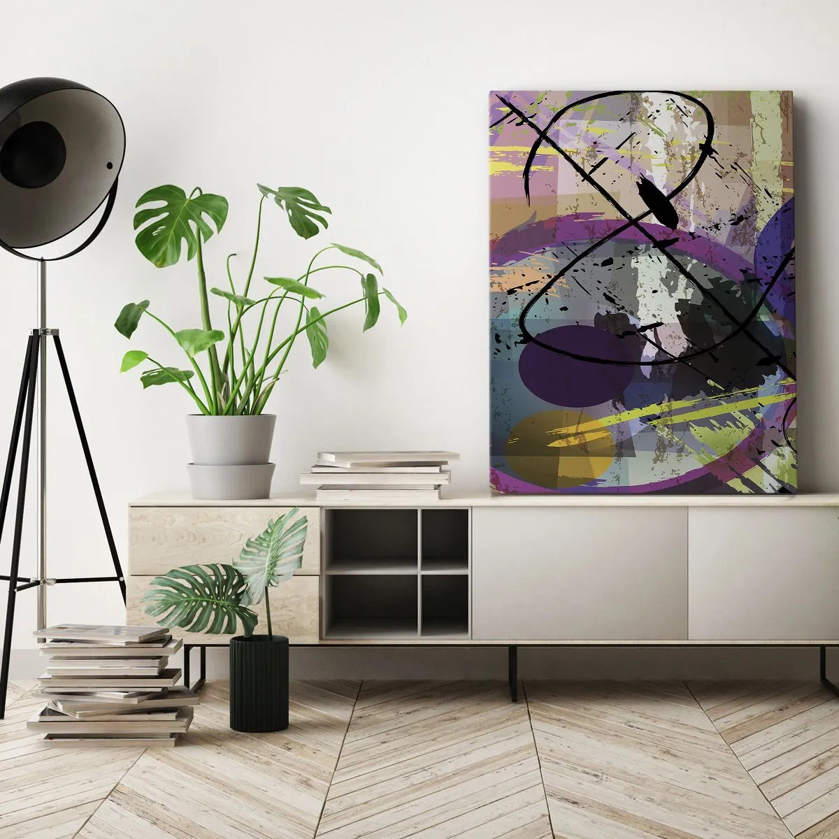 Quadro em tela - Pode ir direto ou ao redor - 45x80 cm