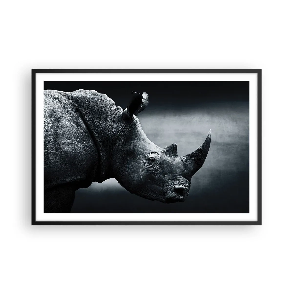 Pôster com moldura preta - Perfil direito - 91x61 cm