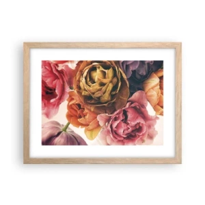 Pôster com moldura de carvalho claro - Celebração da vida - 40x30 cm