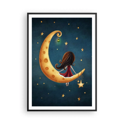 Pôster com moldura preta - Uma vez... - 70x100 cm