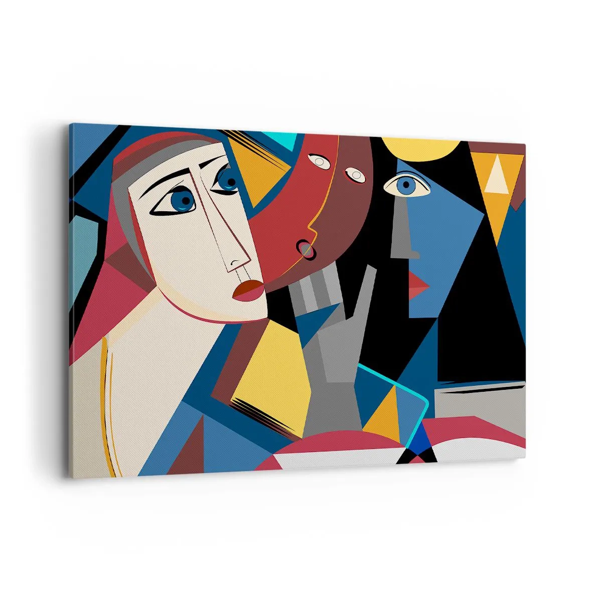 Quadro em tela - Uma conversa entre cubistas - 100x70 cm