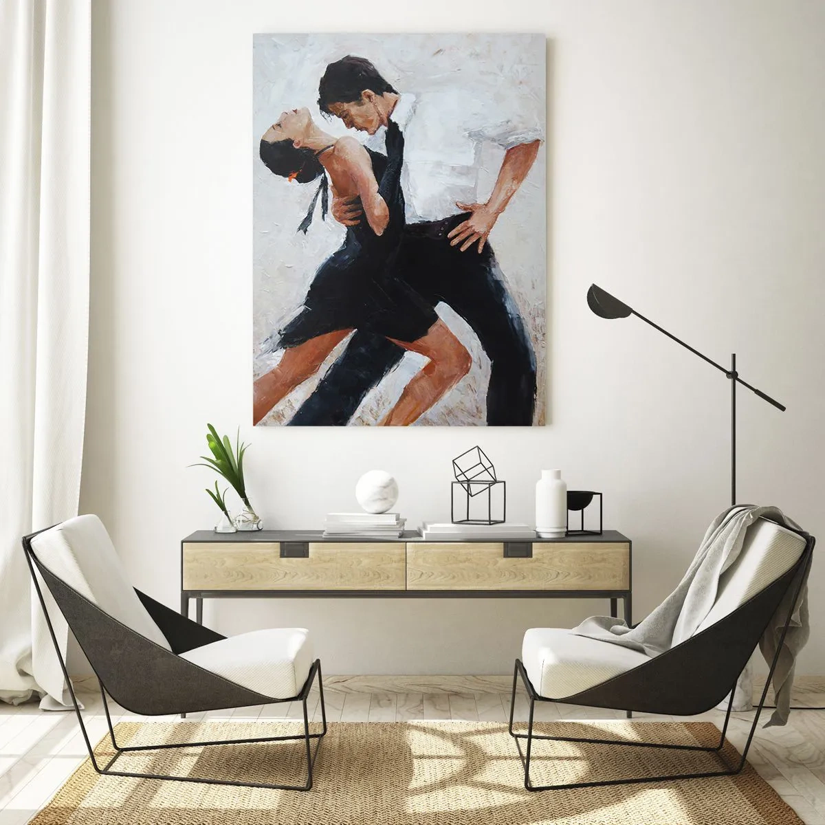 Quadro em vidro - O tango dos meus sonhos  - 80x120 cm