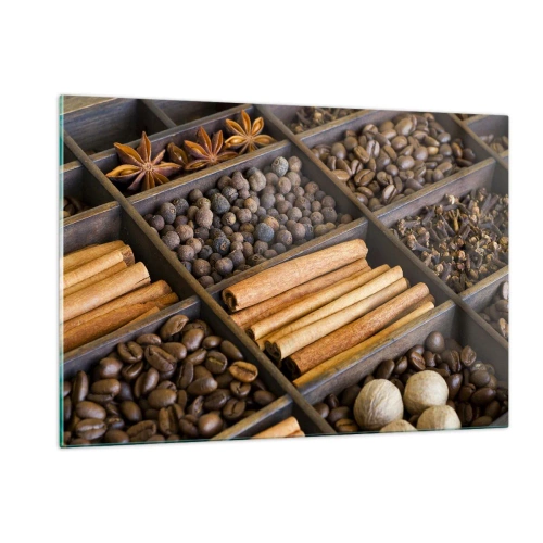 Quadro em vidro - Um tesouro de aromas - 120x80 cm