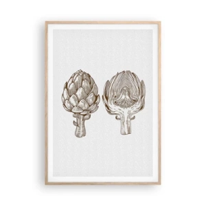 Pôster com moldura de carvalho claro - Aula de anatomia - 70x100 cm