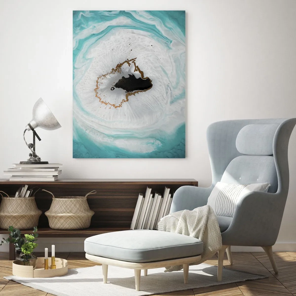 Quadro em vidro - Penetrar no interior - 80x120 cm