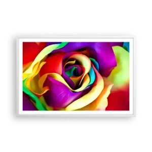 Pôster em moldura branca - É impossível - 91x61 cm