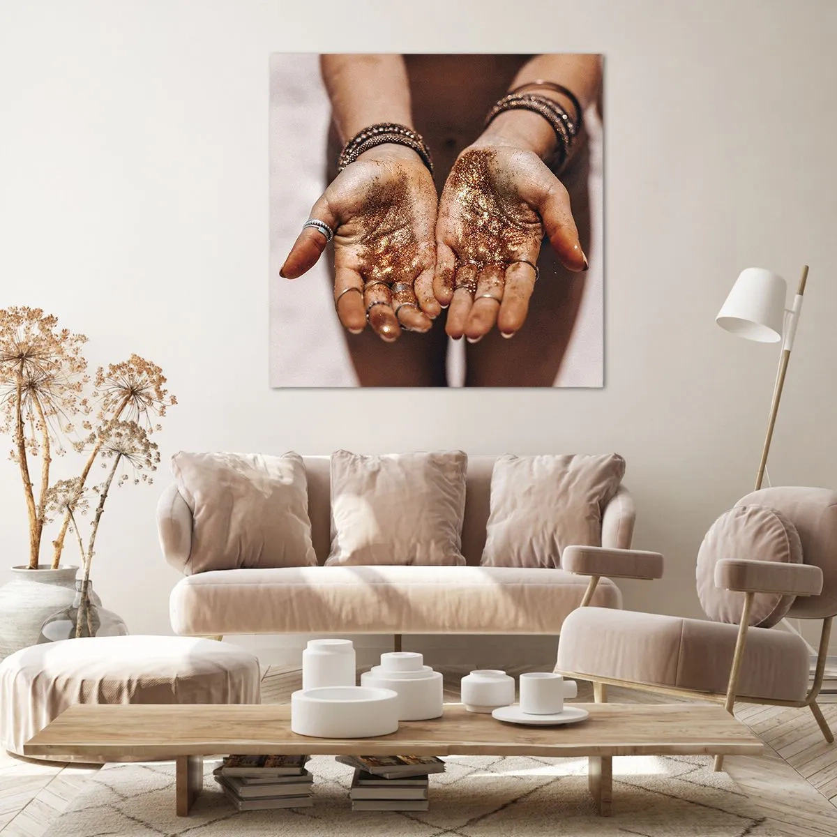 Quadro em tela - Um presente para si - 70x70 cm