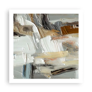 Pôster - Camadas coloridas - 60x60 cm