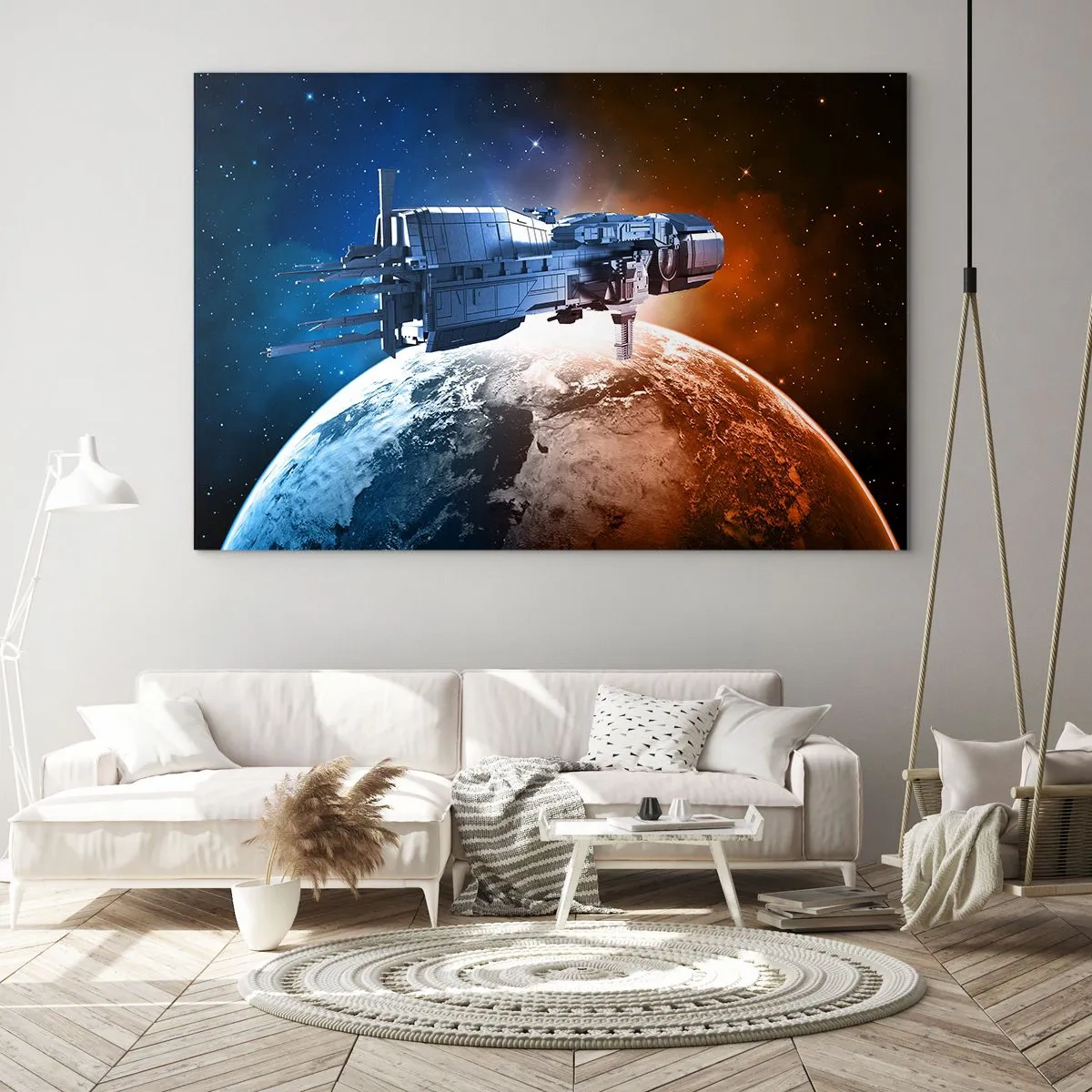 Quadro em vidro - Observador atento - 120x80 cm