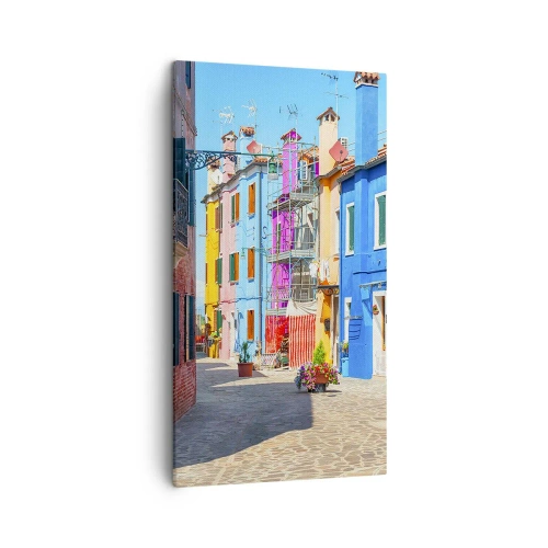 Quadro em tela - A Cidade dos Papagaios - 45x80 cm