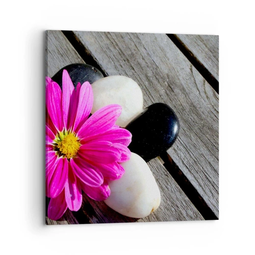 Quadro em tela - Descanso no cais - 70x70 cm