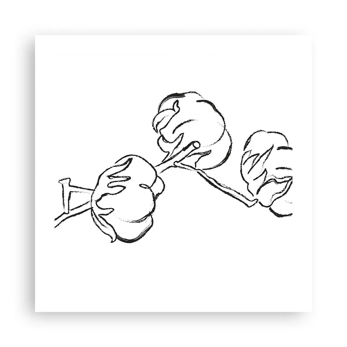 Pôster - Algodão para baixo - 50x50 cm