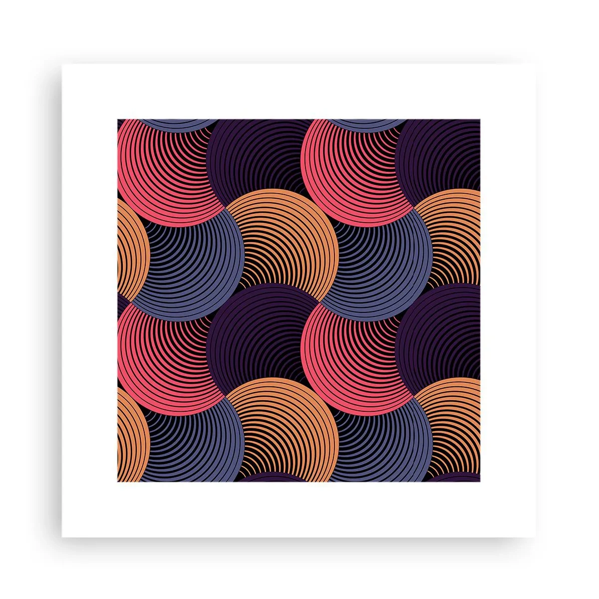 Pôster - Num ritmo circular - 30x30 cm