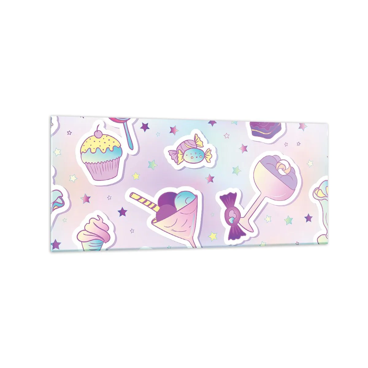 Quadro em vidro - Tenha um aniversário todos os dias - 120x50 cm