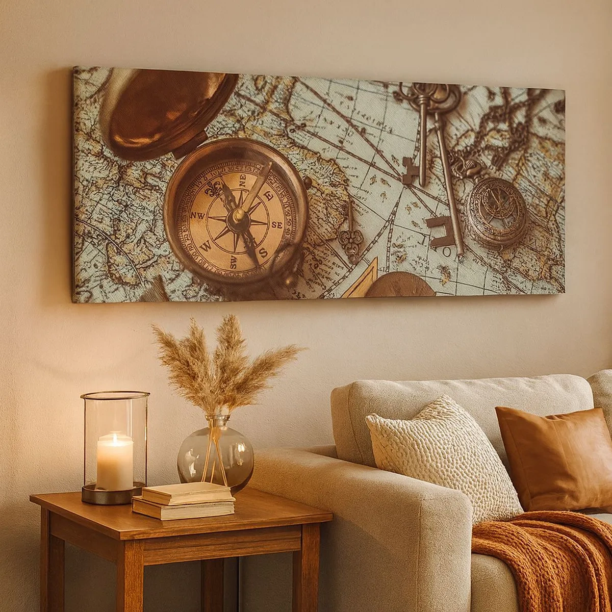 Quadro em tela - Para o aventureiro - 100x40 cm