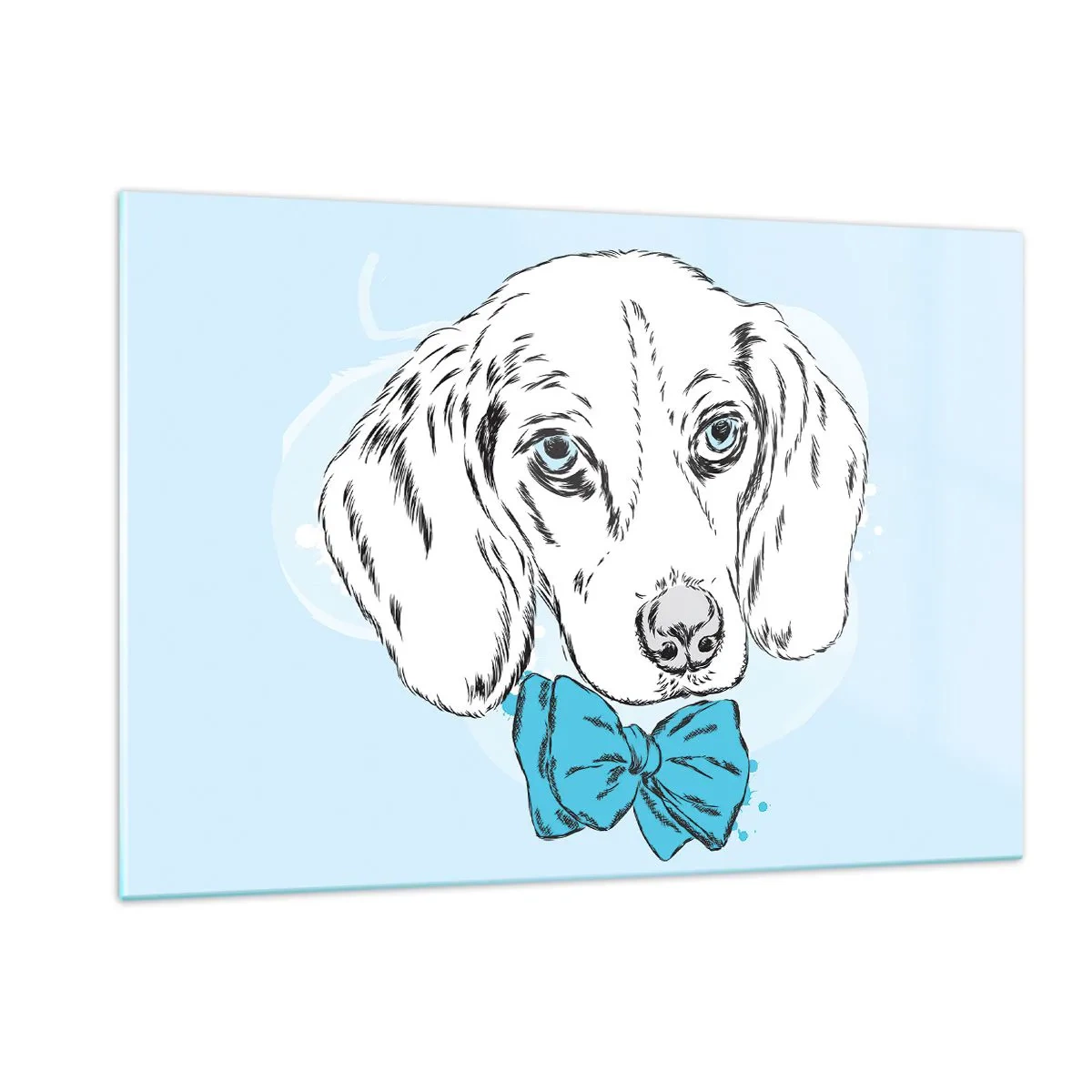 Quadro em vidro - Elegância canina - 120x80 cm