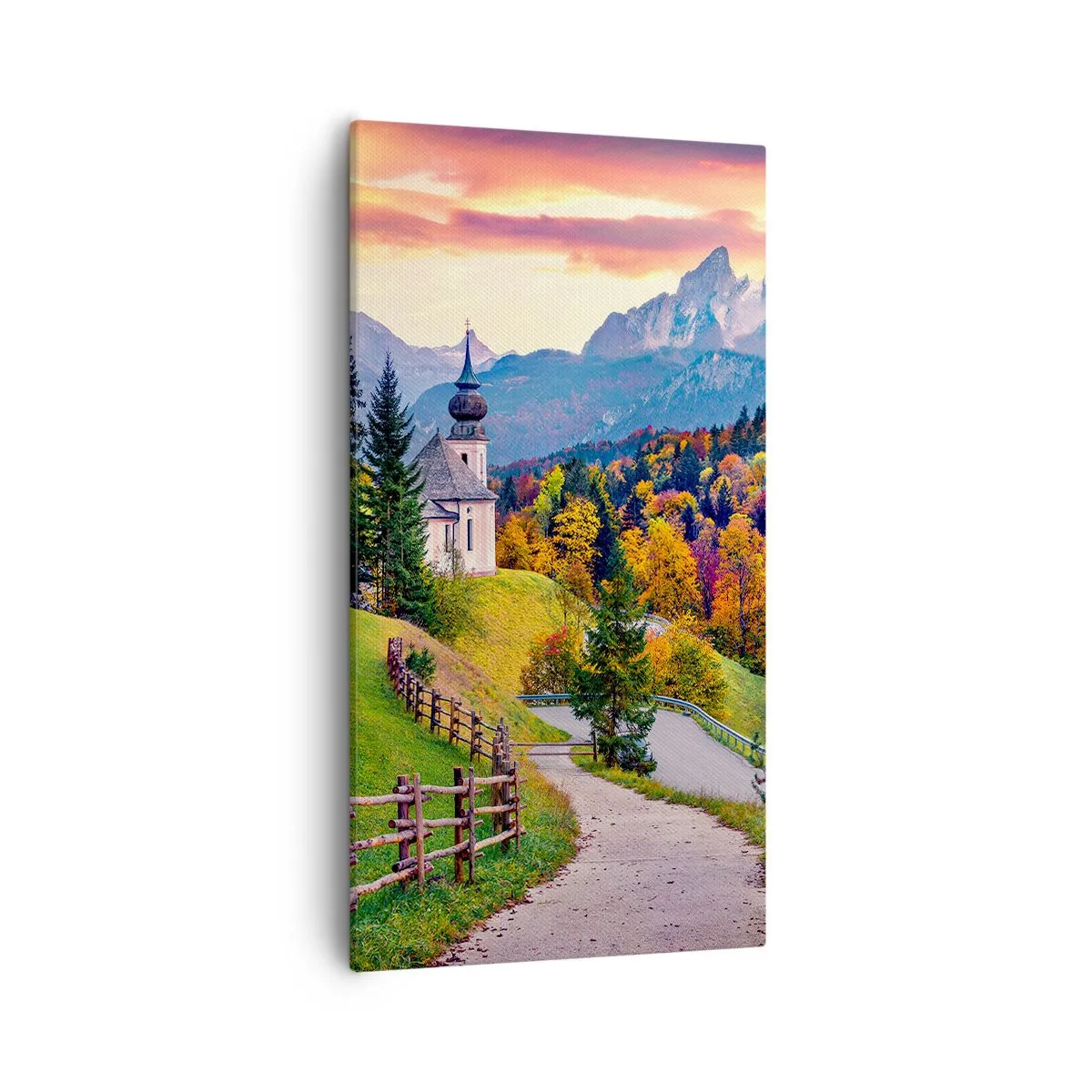Quadro em tela - Paisagem como uma pintura - 55x100 cm