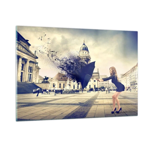 Quadro em vidro - Há um vento... - 120x80 cm