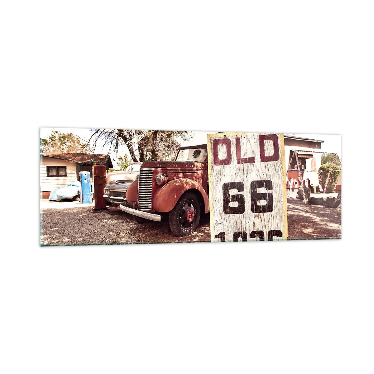 Quadro em vidro - A lenda de uma província americana - 90x30 cm