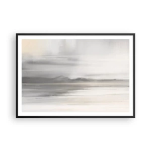 Pôster com moldura preta - Distância pensativa - 100x70 cm