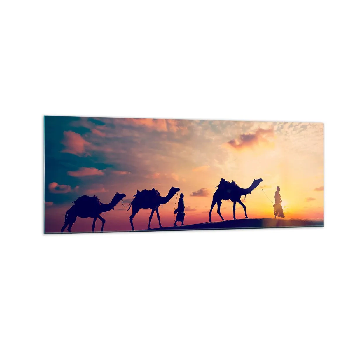 Quadro em vidro - O misterioso espírito do Oriente - 140x50 cm