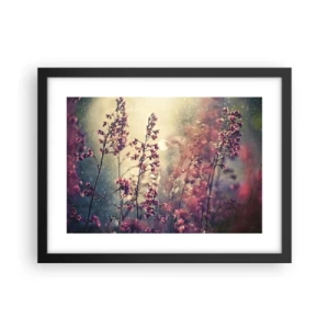 Pôster com moldura preta - Jardim Secreto - 40x30 cm