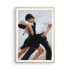 Pôster com moldura de carvalho claro - O tango dos meus sonhos  - 70x100 cm