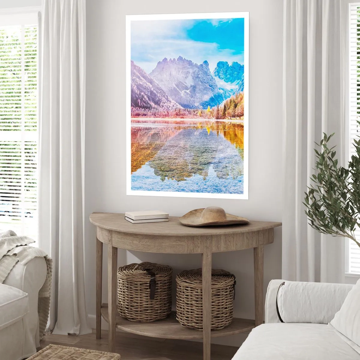 Pôster - E nas montanhas é outono - 61x91 cm