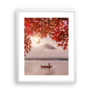 Pôster em moldura branca - No clima japonês - 40x50 cm