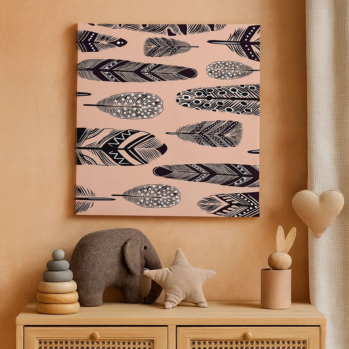 Quadro em tela - Colecção Indiana - 30x30 cm