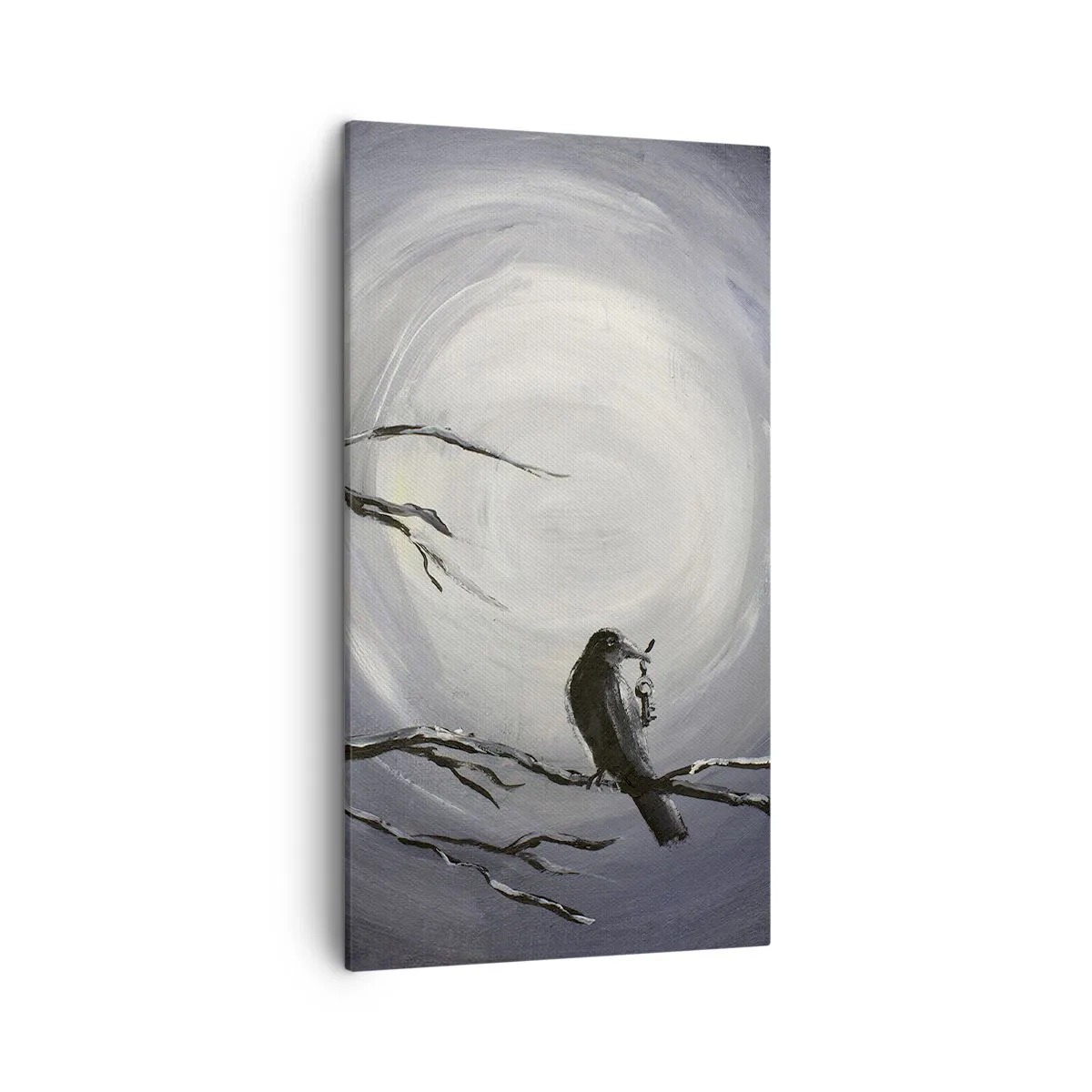 Quadro em tela - A chave para o mistério da noite - 45x80 cm