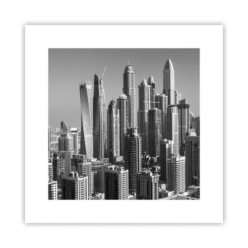 Pôster - A cidade sobre o deserto - 30x30 cm