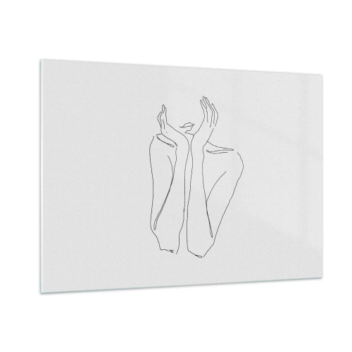 Quadro em vidro - Com o que sonham as meninas - 100x70 cm