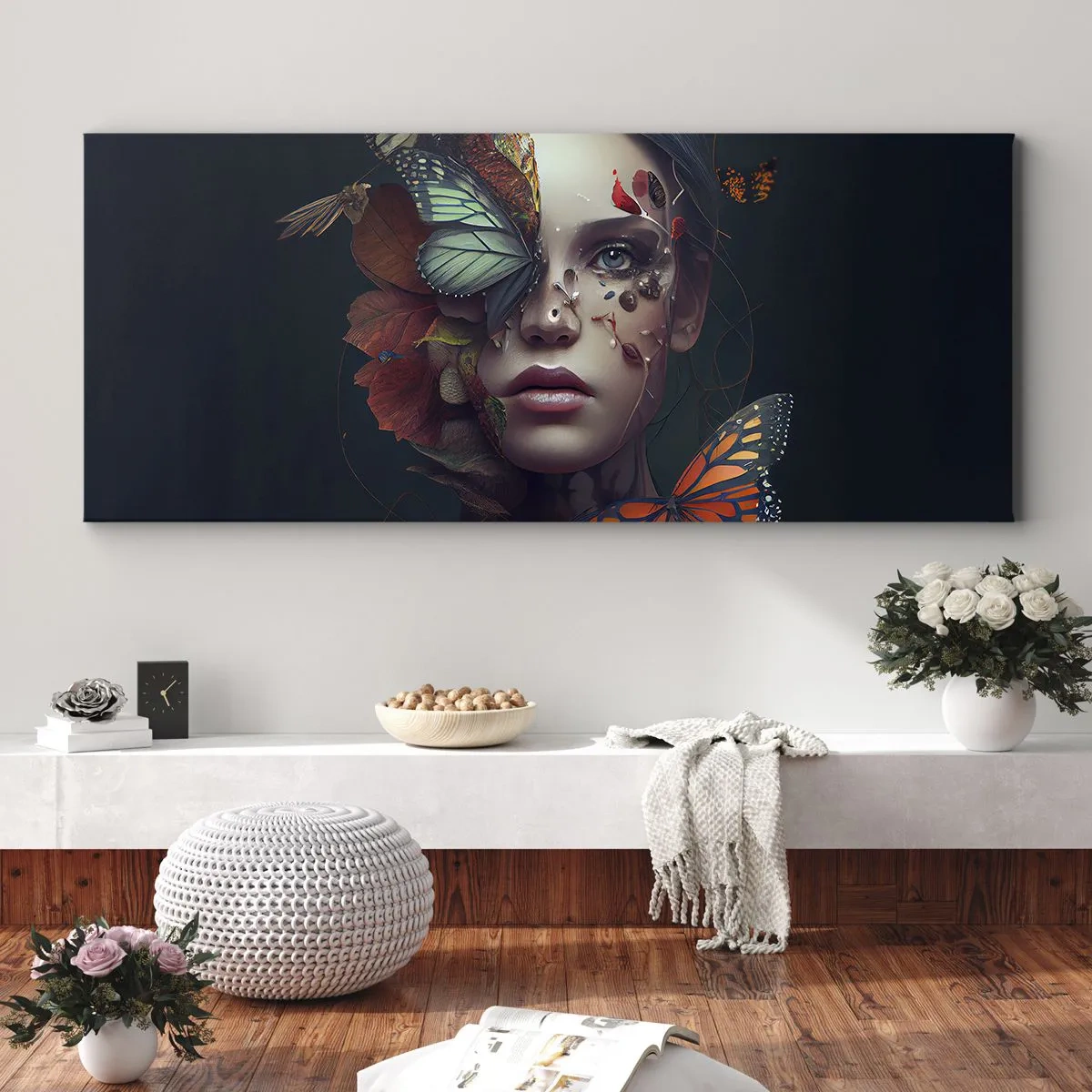 Quadro em tela - Uma metamorfose maravilhosa - 120x50 cm