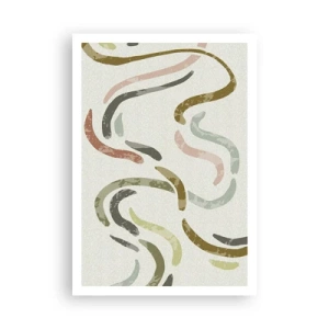 Pôster - Uma alegre dança de abstração - 70x100 cm