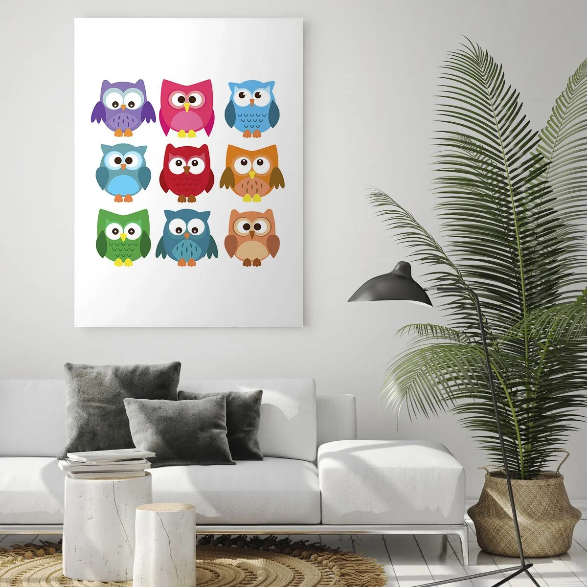 Quadro em vidro - As diferenças podem ser divertidas - 50x70 cm