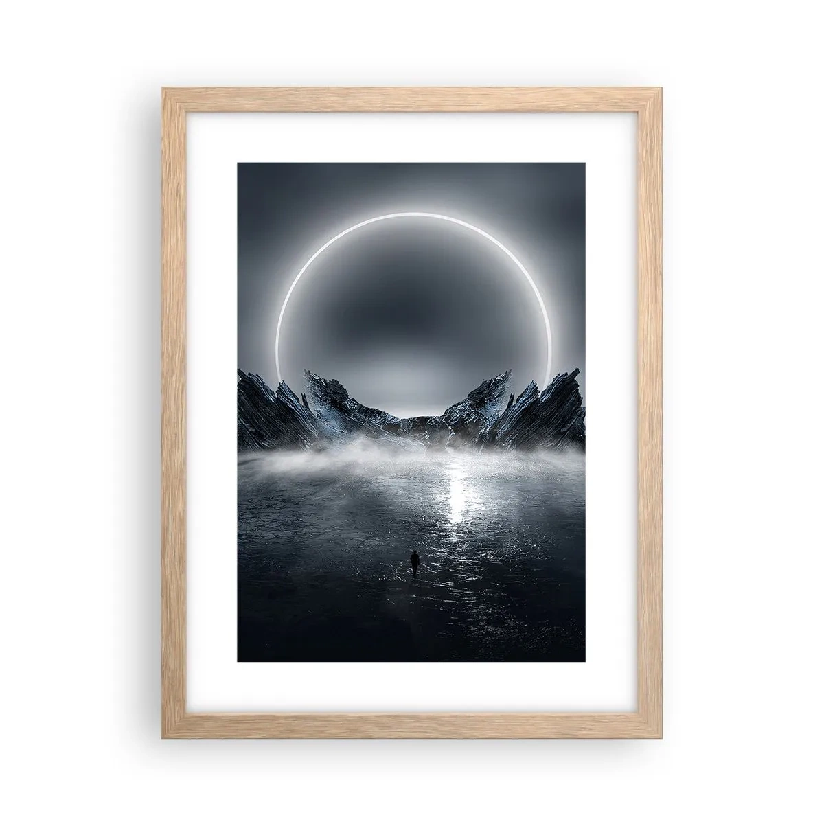 Pôster com moldura de carvalho claro - O fim da história - 30x40 cm