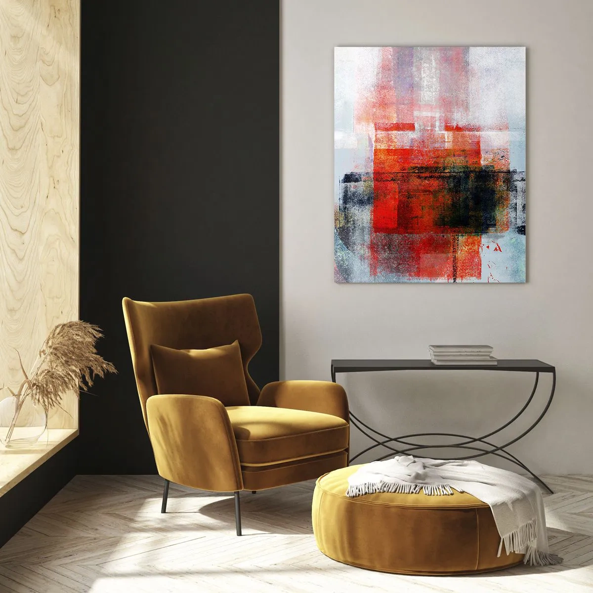 Quadro em vidro - A composição brilha - 50x70 cm