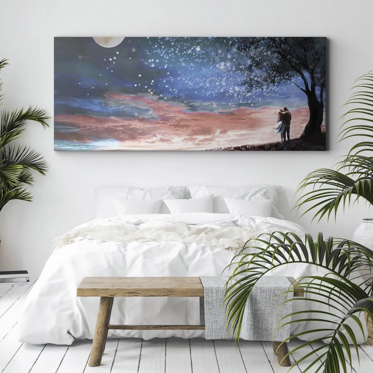 Quadro em tela - Espetáculo estrelado - 90x30 cm