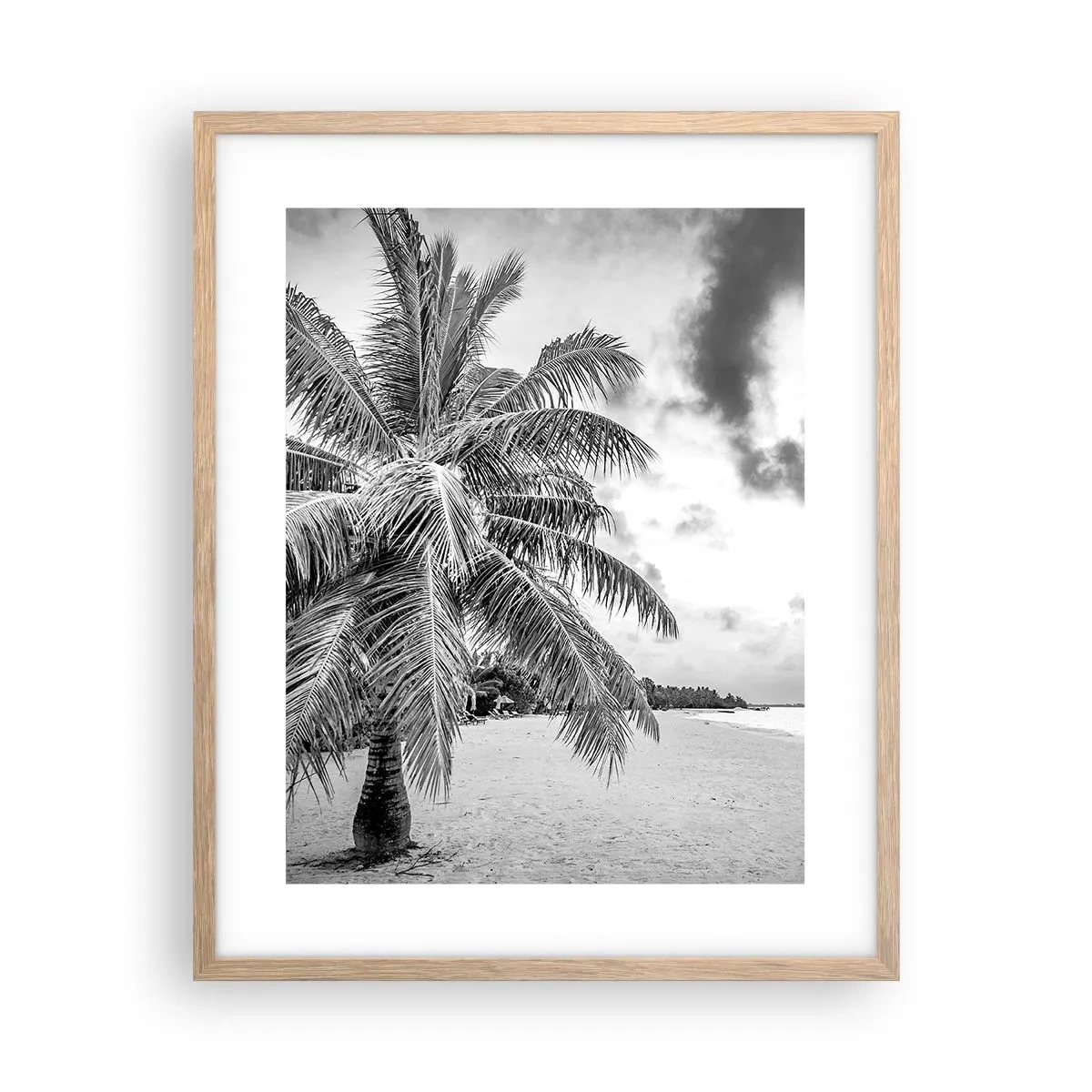 Pôster com moldura de carvalho claro - Quando anseia por solidão... - 40x50 cm